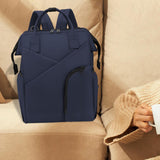 Maxbell Travel Diaper Bag Tote Shoulder Backpack Large Capacity Reinforced Stitching blue