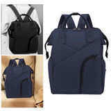 Maxbell Travel Diaper Bag Tote Shoulder Backpack Large Capacity Reinforced Stitching blue