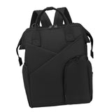 Maxbell Travel Diaper Bag Tote Shoulder Backpack Large Capacity Reinforced Stitching black