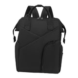 Maxbell Travel Diaper Bag Tote Shoulder Backpack Large Capacity Reinforced Stitching black