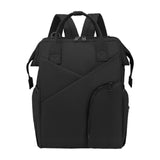 Maxbell Travel Diaper Bag Tote Shoulder Backpack Large Capacity Reinforced Stitching black