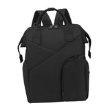 Maxbell Travel Diaper Bag Tote Shoulder Backpack Large Capacity Reinforced Stitching black