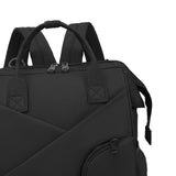 Maxbell Travel Diaper Bag Tote Shoulder Backpack Large Capacity Reinforced Stitching black