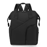Maxbell Travel Diaper Bag Tote Shoulder Backpack Large Capacity Reinforced Stitching black