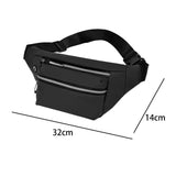 Maxbell Waist Bag Fanny Pack Fashion Purse Hands Free for Riding Shopping Climbing Black - Aladdin Shoppers