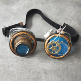 Maxbell 4xFashion Steampunk Goggles Eyewear Men Props Punk Colored Glasses