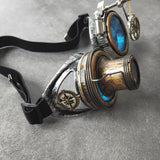 Maxbell 2xFashion Steampunk Goggles Eyewear Men Props Punk Colored Glasses