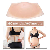 Maxbell Women Silicone False Belly Artificial for Costume Cosplay Film Props Actor Four to Five Month