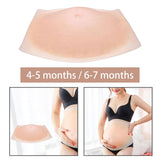Maxbell Women Silicone False Belly Artificial for Costume Cosplay Film Props Actor Four to Five Month