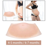 Maxbell Women Silicone False Belly Artificial for Costume Cosplay Film Props Actor Four to Five Month