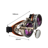 Maxbell 4xFashion Steampunk Glasses Ocular Loupe Photo Prop Colored frame Sunglasses Purple