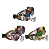 Maxbell 2xFashion Steampunk Glasses Ocular Loupe Photo Prop Colored frame Sunglasses Purple