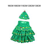 Maxbell Children Cosplay Set Xmas Tree Clothes Decoration Dress up Photo Props Height 90cm