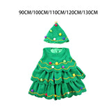 Maxbell Children Cosplay Set Xmas Tree Clothes Decoration Dress up Photo Props Height 90cm