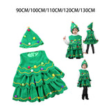 Maxbell Children Cosplay Set Xmas Tree Clothes Decoration Dress up Photo Props Height 90cm