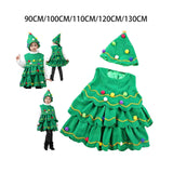 Maxbell Children Cosplay Set Xmas Tree Clothes Decoration Dress up Photo Props Height 90cm
