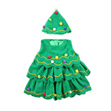 Maxbell Children Cosplay Set Xmas Tree Clothes Decoration Dress up Photo Props Height 90cm