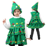 Maxbell Children Cosplay Set Xmas Tree Clothes Decoration Dress up Photo Props Height 90cm