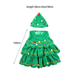 Maxbell Children Cosplay Set Xmas Tree Clothes Decoration Dress up Photo Props Height 120cm
