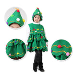 Maxbell Children Cosplay Set Xmas Tree Clothes Decoration Dress up Photo Props Height 120cm