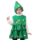 Maxbell Children Cosplay Set Xmas Tree Clothes Decoration Dress up Photo Props Height 120cm