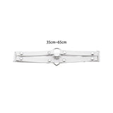 Maxbell 3xElastic Leg Garter Belt Fashion Gifts Ladies Punk for Birthday Party Cosplay White