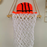 Maxbell 2 Pieces Newborn Basketball Crochet Costume Infant Kids Costumes Photo Props