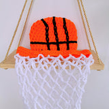 Maxbell 2 Pieces Newborn Basketball Crochet Costume Infant Kids Costumes Photo Props