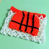 Maxbell 2 Pieces Newborn Basketball Crochet Costume Infant Kids Costumes Photo Props