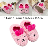 Maxbell Adorable Animal Kid House Slippers Girls Slip On Shoes Warm Winter Soft 14.5cm