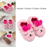 Maxbell Adorable Animal Kid House Slippers Girls Slip On Shoes Warm Winter Soft 14.5cm