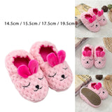 Maxbell Adorable Animal Kid House Slippers Girls Slip On Shoes Warm Winter Soft 14.5cm
