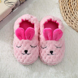 Maxbell Adorable Animal Kid House Slippers Girls Slip On Shoes Warm Winter Soft 14.5cm