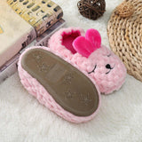 Maxbell Adorable Animal Kid House Slippers Girls Slip On Shoes Warm Winter Soft 19.5cm