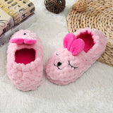 Maxbell Adorable Animal Kid House Slippers Girls Slip On Shoes Warm Winter Soft 19.5cm