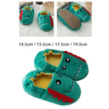 Maxbell Dinosaur Shaped Slippers Soft Indoor Unisex Kids Boys Warm Shoes 14.5cm
