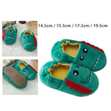 Maxbell Dinosaur Shaped Slippers Soft Indoor Unisex Kids Boys Warm Shoes 14.5cm