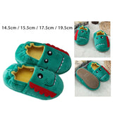 Maxbell Dinosaur Shaped Slippers Soft Indoor Unisex Kids Boys Warm Shoes 14.5cm