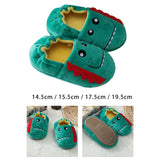 Maxbell Dinosaur Shaped Slippers Soft Indoor Unisex Kids Boys Warm Shoes 14.5cm