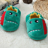 Maxbell Dinosaur Shaped Slippers Soft Indoor Unisex Kids Boys Warm Shoes 19.5cm