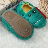 Maxbell Dinosaur Shaped Slippers Soft Indoor Unisex Kids Boys Warm Shoes 19.5cm
