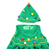Maxbell Kids Cosplay Set Xmas Tree Decorative Clothes Festive Round Neck Fancy 140cm