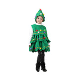 Maxbell Kids Cosplay Set Xmas Tree Decorative Clothes Festive Round Neck Fancy 160cm