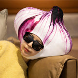 Maxbell 2xOnion Hat Dress Soft Food Headdress Novelty for Birthday Cosplay Party