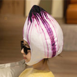Maxbell 2xOnion Hat Dress Soft Food Headdress Novelty for Birthday Cosplay Party