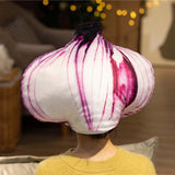 Maxbell 2xOnion Hat Dress Soft Food Headdress Novelty for Birthday Cosplay Party