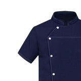 Maxbell 2xChef Coat Jacket Waiter Waitress Apparel for Food Service Kitchen Bakery M