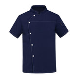 Maxbell 3xChef Coat Jacket Waiter Waitress Apparel for Food Service Kitchen Bakery L