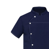 Maxbell 2xChef Coat Jacket Waiter Waitress Apparel for Food Service Kitchen Bakery L