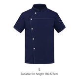 Maxbell 2xChef Coat Jacket Waiter Waitress Apparel for Food Service Kitchen Bakery L